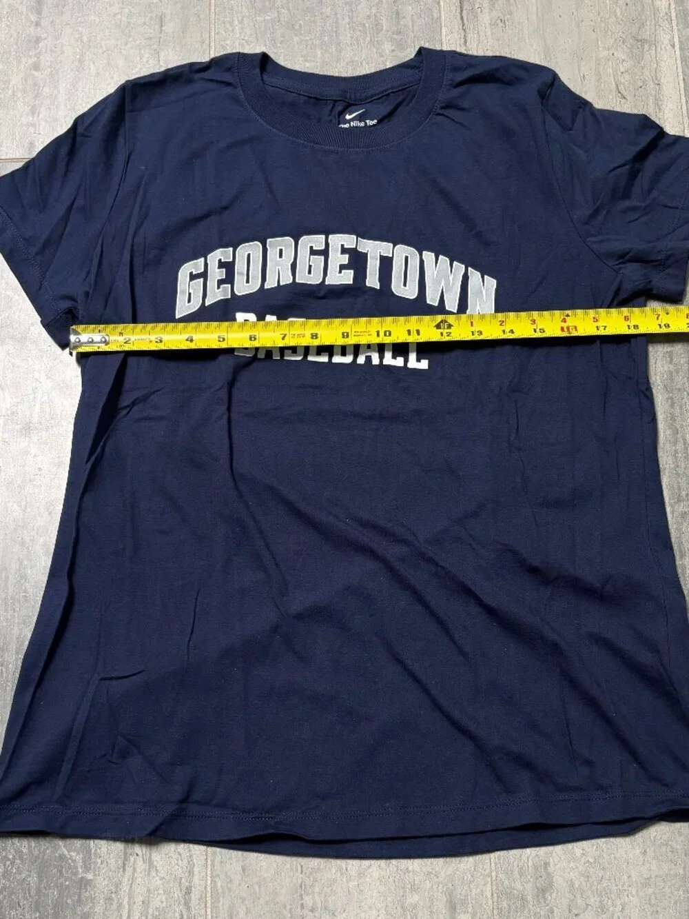 Nike Georgetown Baseball Short Sleeve Crewneck Tee Shirt Navy Large